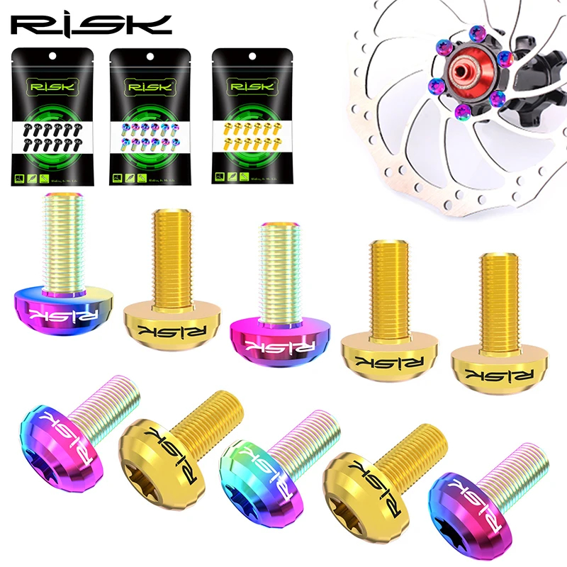 Mtb Brake Rotor - RISK 12pcs M5X10mm Bicycle Disc Brake