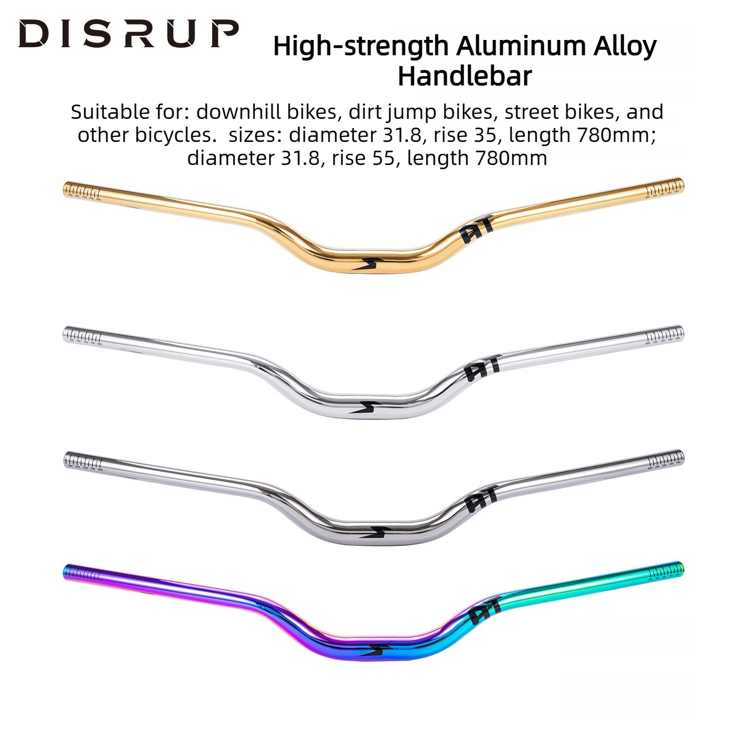 Mountain Biking Jumps - SEMYT MTB Riser Handlebar 31.8/35mm Clamp