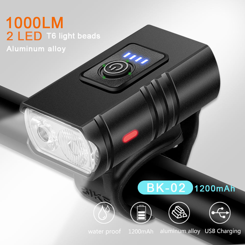 Mountain Biking Zone 2 - Super Bright Bike Light Set Rechargeable