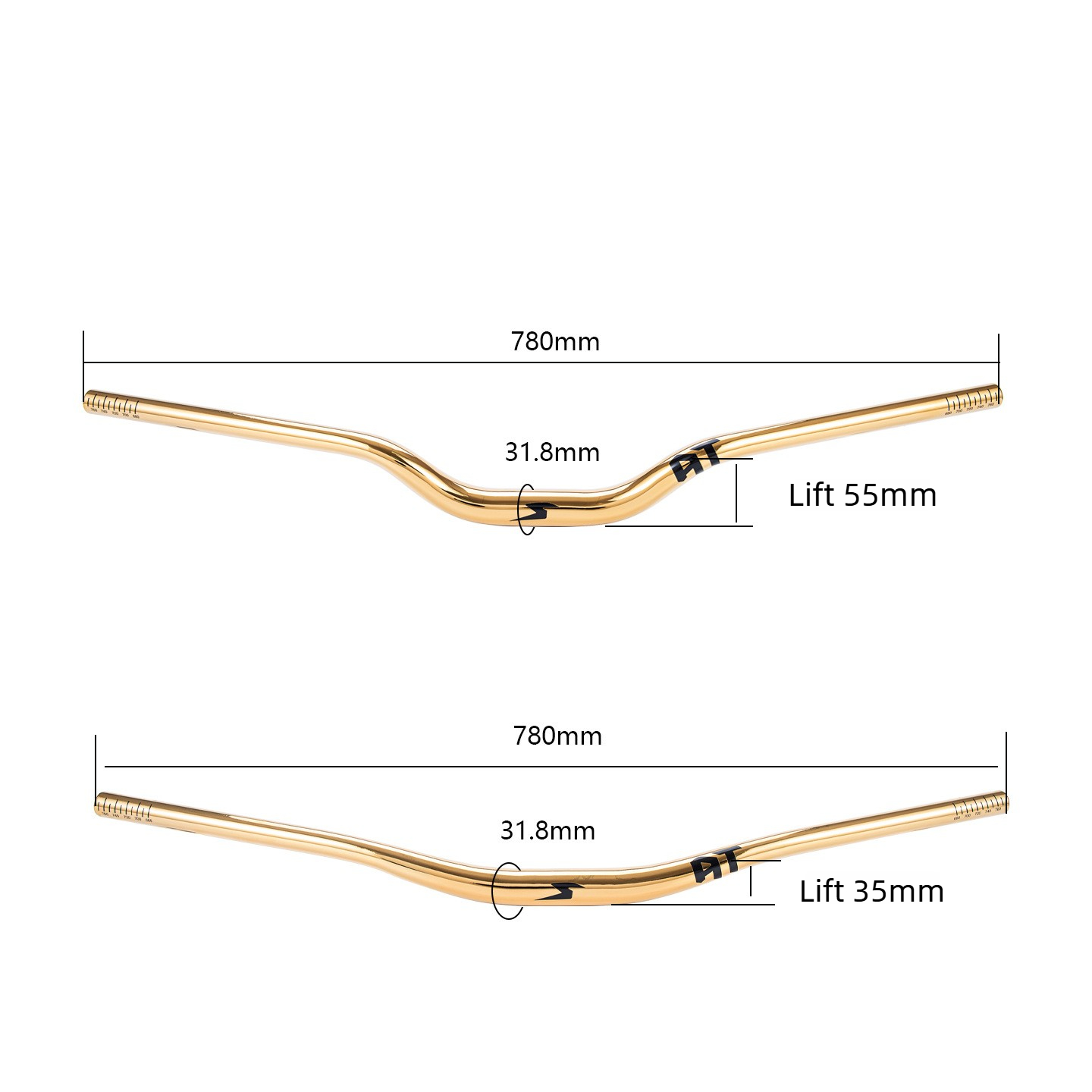 SEMYT MTB Riser Handlebar 31.8 - đánh giá và giá Mountain Biking Jumps