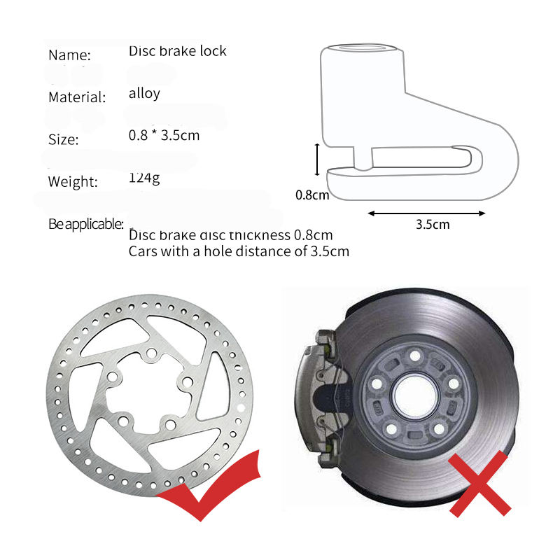 Bicycle Disc Brake Lock Anti T - đánh giá và giá Mountain Biking Zone 2