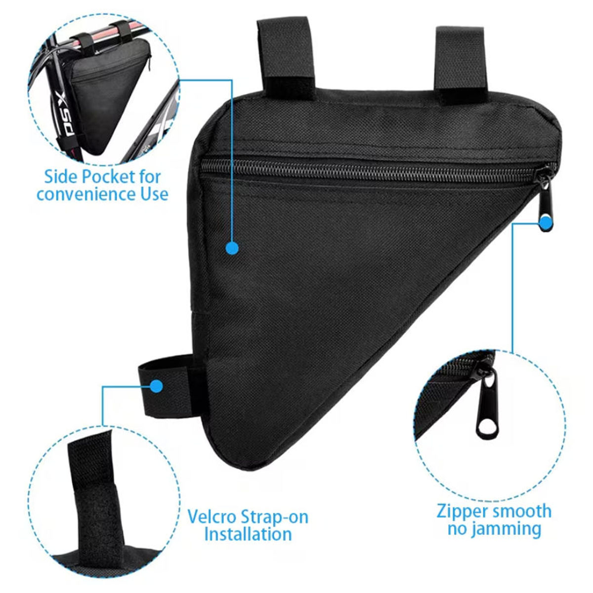 PINMOAP Bicycle Triangle Bag W - đánh giá và giá Mountain Biking Oxford